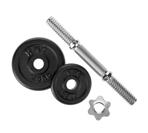 Гантелі ST20 2 x 10 KG HMS - чорні Гантелі ST20 2 x 10 KG HMS - чорні