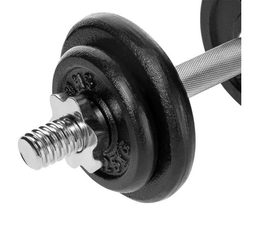 Гантелі ST20 2 x 10 KG HMS - чорні Гантелі ST20 2 x 10 KG HMS - чорні