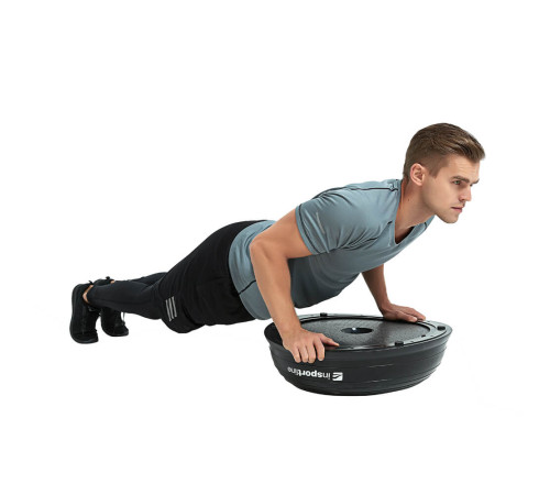 Подушка для балансування з підсиленням inSPORTline Dome UNI - коричневий