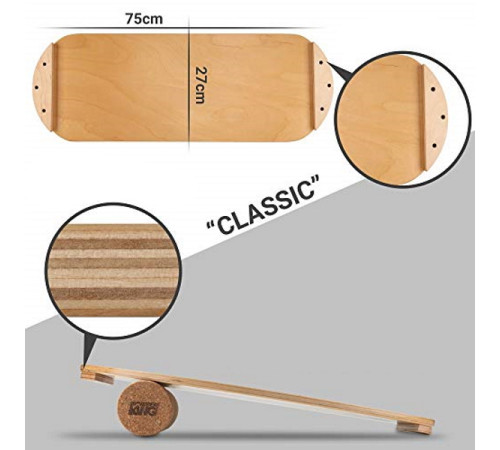 Балансова дошка inSPORTline BoarderKING Classic - жовтий Балансова дошка inSPORTline BoarderKING Classic - жовтий