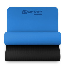 Килимок для фітнесу та йоги Hop-Sport HS-T006GM TPE 0,6 см синій