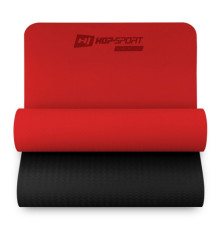 Килимок для фітнесу та йоги Hop-Sport HS-T006GM TPE 0,6 см червоний
