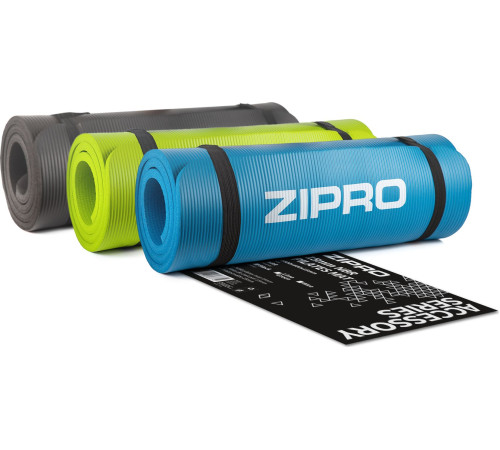 Тренувальний килимок Zipro 180 см х 60 см х 1,5 см синій Тренувальний килимок Zipro 180 см х 60 см х 1,5 см синій