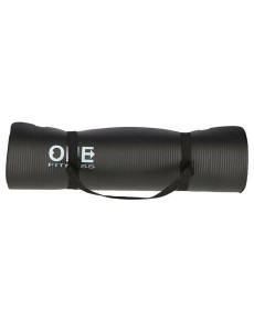 Килимок для йоги YM30 ONE FITNESS - чорний 