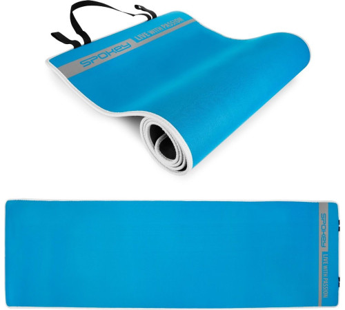 Фітнес-килимок Spokey Fleximat V 180 cm x 60 cm x 0.6 cm - блакитний Фітнес-килимок Spokey Fleximat V 180 cm x 60 cm x 0.6 cm - блакитний