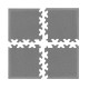 Куточки для килима для обладнання inSPORTline Simple сірий – 4 шт