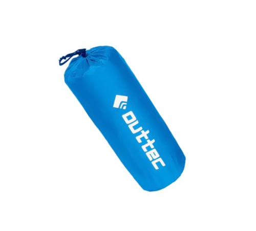 Надувний килимок Outtec 195х55х5 см з подушкою соти голубий Надувний килимок Outtec 195х55х5 см з подушкою соти голубий