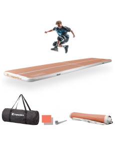 Килимок надувний inSPORTline Airstunt 500 x 100 x 10 см, бежевий
