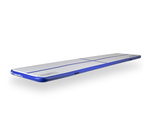 Килимок надувний Airtrack inSPORTline Airstunt 500x100x10 см, біло-синій