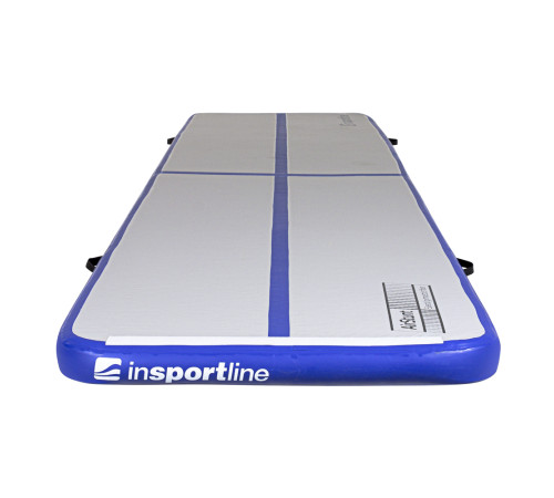 Килимок надувний Airtrack inSPORTline Airstunt 500x100x10 см, біло-синій