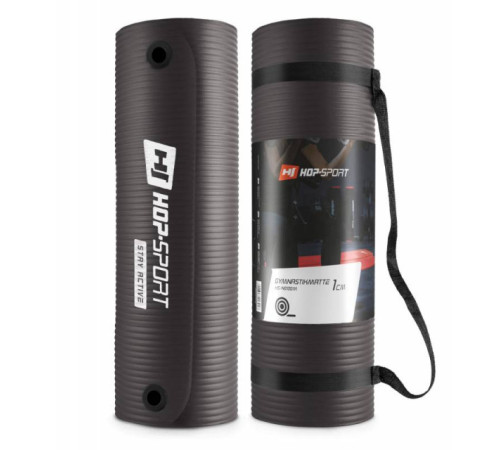Мат для фітнесу та йоги з отворами Hop-Sport HS-N015GM 1,5 см чорний Мат для фітнесу та йоги з отворами Hop-Sport HS-N015GM 1,5 см чорний