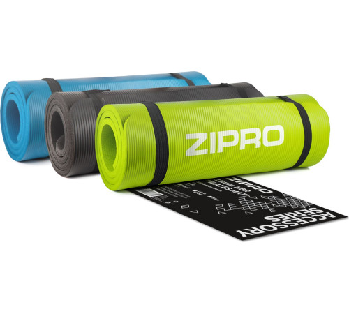 Фітнес-килимок Zipro 180 cm x 60 cm x 1.5 cm - салатовий Фітнес-килимок Zipro 180 cm x 60 cm x 1.5 cm - салатовий