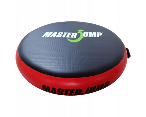 Надувний батут для гімнастики 100 x 20 см MASTER Black Red