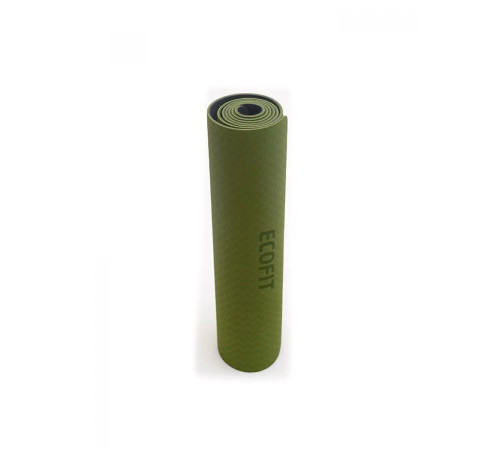 Килимок для вправ Ecofit MD9012, 183 х 61 х 0,6 см, зелено-сірий