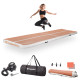 Килимок надувний Airtrack inSPORTline Airstunt 400 x 100 x 10 см, бежевий