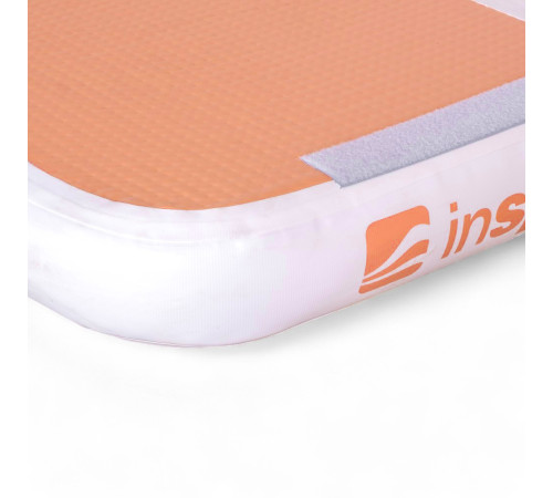 Килимок надувний Airtrack inSPORTline Airstunt 400 x 100 x 10 см, бежевий