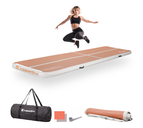 Килимок надувний inSPORTline Airstunt 400x100x10 см, бежевий