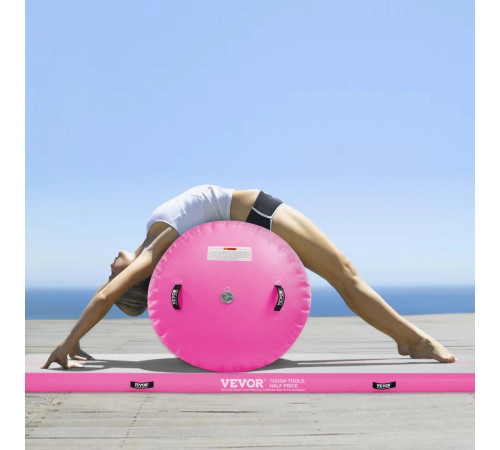 Килимок надувний VEVOR, біло-рожевий