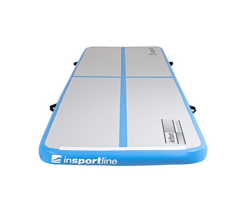 Килимок надувний Airtrack inSPORTline Airstunt 400x100x10 см, білий