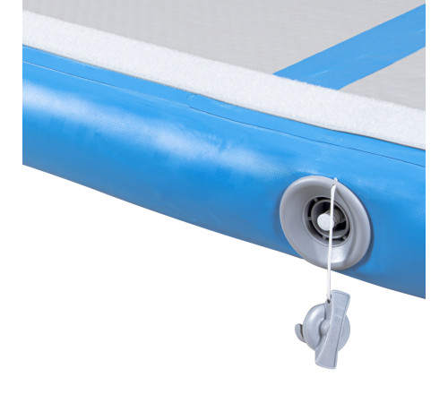 Килимок надувний Airtrack inSPORTline Airstunt 400x100x10 см, білий