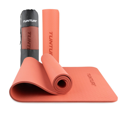 Килимок Tunturi Yoga Mat 8 мм, кораловий