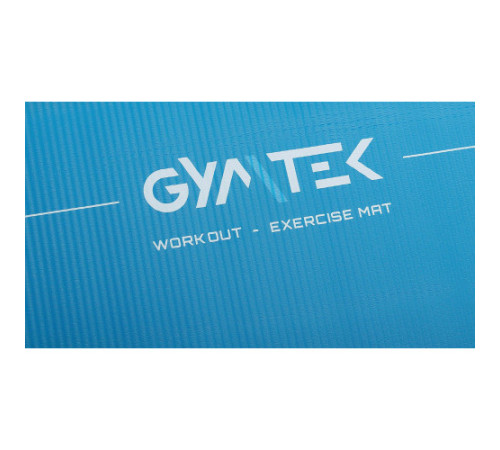 Килимок для фітнесу та йоги Gymtek NBR 1,5 см блакитний
