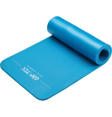 Килимок для фітнесу та йоги Gymtek NBR 1,5 см блакитний