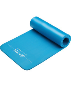 Килимок для фітнесу та йоги Gymtek NBR 1,5 см блакитний