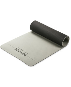 Килимок для фітнесу та йоги Gymtek Premium TPE 0,6 см сіро-чорний