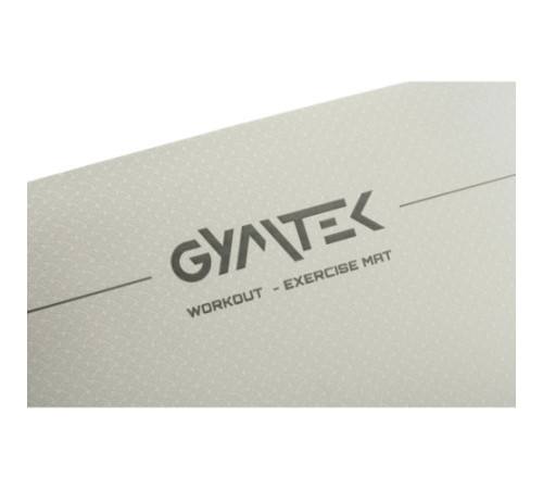 Килимок для фітнесу та йоги Gymtek Premium TPE 0,6 см сіро-чорний