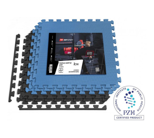 Мат-пазл Hop-Sport EVA 1cm HS-A010PM - 6 частин чорно-синій Мат-пазл Hop-Sport EVA 1cm HS-A010PM - 6 частин чорно-синій