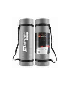 Мат для фітнесу та йоги Hop-Sport HS-N015GM 1,5 см сірий