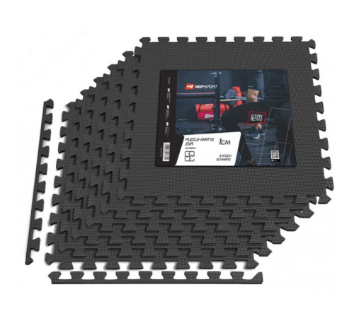 Мат-пазл Hop-Sport EVA 1cm HS-A010PM - 6 частин чорний Мат-пазл Hop-Sport EVA 1cm HS-A010PM - 6 частин чорний