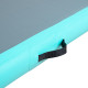 Килимок надувний Airtrack inSPORTline Airstunt 300x100x10 см, сіро-бірюзовий