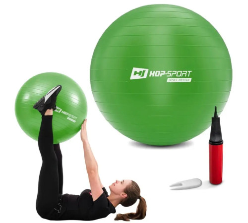 Фітбол Hop-Sport 65 см зелений + насос Фітбол Hop-Sport 65 см зелений + насос