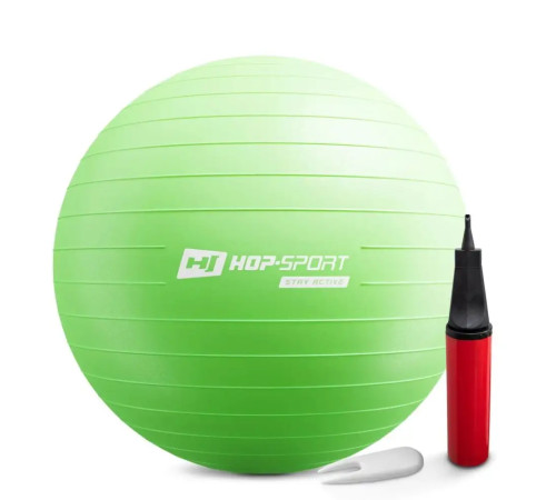 Фітбол Hop-Sport 65 см зелений + насос Фітбол Hop-Sport 65 см зелений + насос
