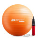 Фітбол Hop-Sport 65 см помаранчевий + насос