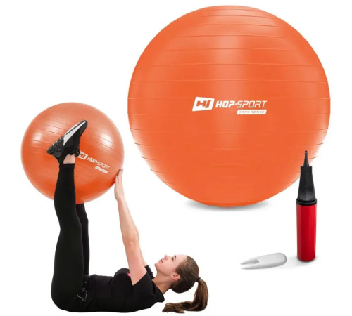 Фітбол Hop-Sport 65 см помаранчевий + насос Фітбол Hop-Sport 65 см помаранчевий + насос