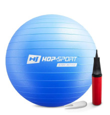 Фітбол Hop-Sport 65 см синій + насос