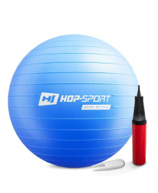 Фітбол Hop-Sport 65 см синій + насос