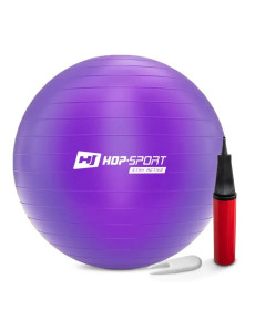 Фітбол Hop-Sport 65 см фіолетовий + насос