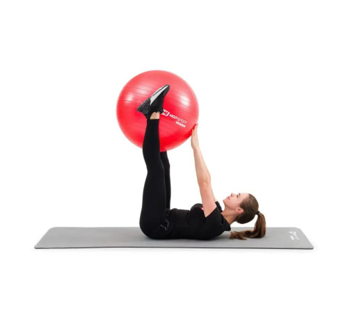 Фітбол Hop-Sport 65 см червоний + насос Фітбол Hop-Sport 65 см червоний + насос