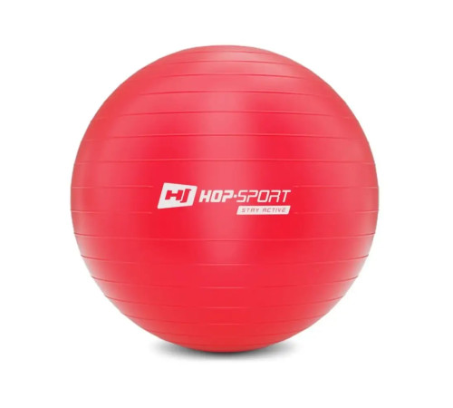 Фітбол Hop-Sport 65 см червоний + насос Фітбол Hop-Sport 65 см червоний + насос