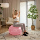 Фітбол масажний Hop-Sport 65 см рожевий + насос
