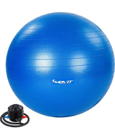 Гімнастичний м'яч з насосом Movit 55 cm - синій 