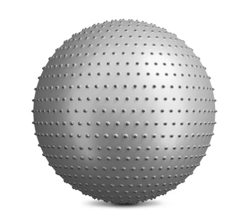 Фітбол масажний Hop-Sport 65 см сріблястий + насос Фітбол масажний Hop-Sport 65 см сріблястий + насос