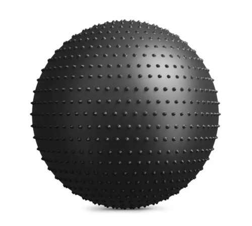 Фітбол масажний Hop-Sport 65 см чорний + насос Фітбол масажний Hop-Sport 65 см чорний + насос