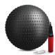 Фітбол масажний Hop-Sport 65 см чорний + насос