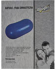 Гімнастичний м'яч Allright Kapsuła 50cm - капсула/синій 