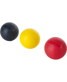 Набір реабілітаційних м'ячів Pure2Improve Massage Ball - червоний, жовтий, чорний/ 3 шт.
